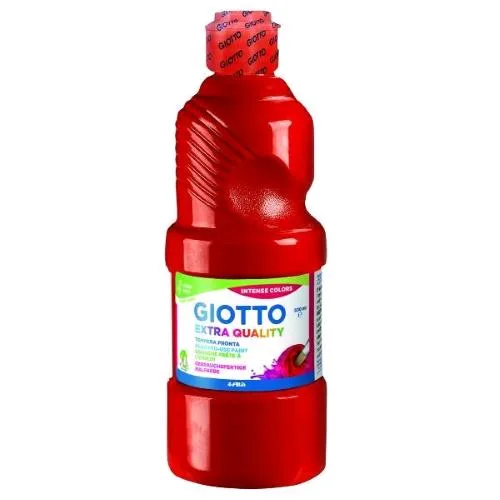 Giotto Tempera Pronta Flacone da 500 ml Rosso Vermiglione