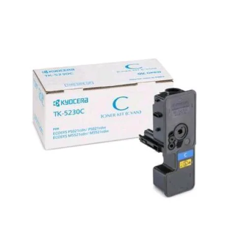 Kyocera TK-5230C TONER CIANO PER ECOSYS P5021cdn/cdw e ECOSYS M5521cdn/cdw 2.200 PAGINE