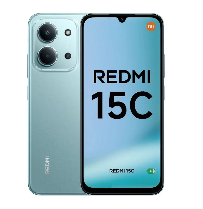 Xiaomi Redmi 15C Dual SIM 6.9" Octa Core 256GB RAM 4GB 4G LTE Italia Mint Green