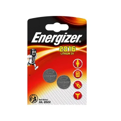 Energizer CR2016 Batteria Litio Conf. 2 Pz.