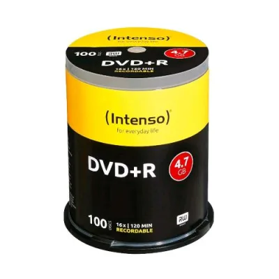 Intenso 4111156 Disco Vergine DVD+R 4.7GB 16X Slim Case 100pz