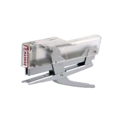 Zenith 590 Cucitrice a Pinza Caricamento Superiore 30 Fogli Tipo Punti Serie 6/4-6/6 mm Trasparente/Grigio