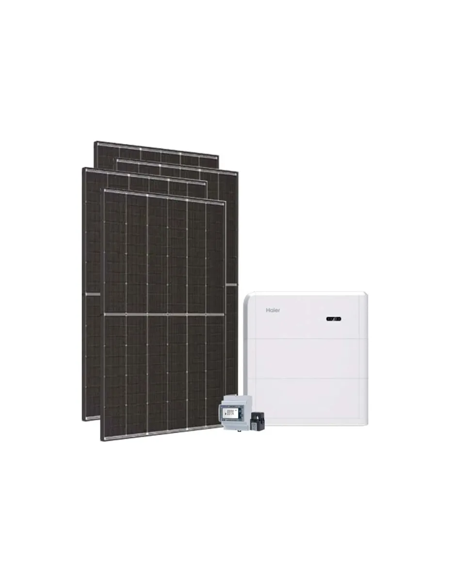 Kit fotovoltaico monofase 6300W inverter 6kW Haier batteria al litio 16KWh