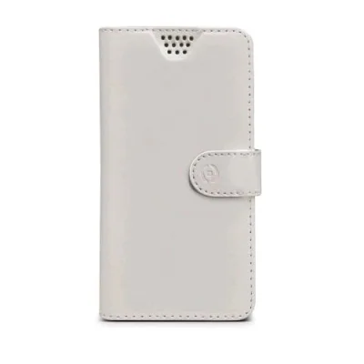 Celly Wally Unica Custodia Universale Ad Agenda in Similpelle 5.5" - 6.0" Bianco