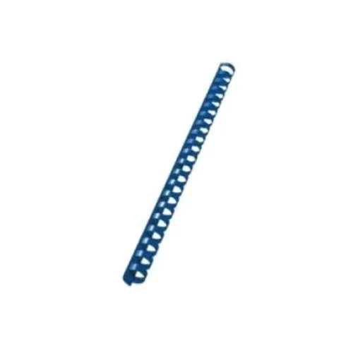 Fellowes Dorso a Spirale in Plastica Passo 14.28 mm 21 Anelli da 16 mm A4 Rilegatura Min. 2 Max 40 Fogli Col. Blu Conf 25 Pz.