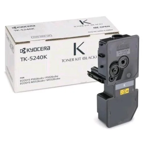 Kyocera TK-5240K TONER NERO PER ECOSYS M5026cdn M5026cdw M5526cdn M5526cdw 4.000 pagine