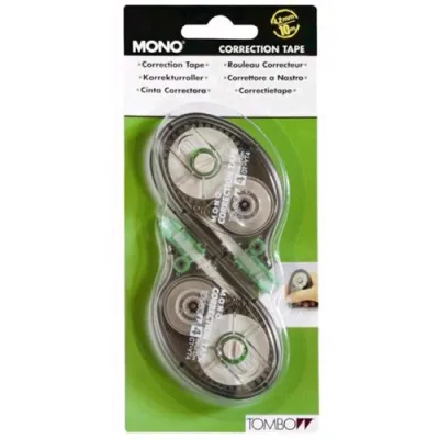 Tombow Correttore a Nastro 4.2mm x 10m Colore Fusto Trasparente Conf 2 Pz.
