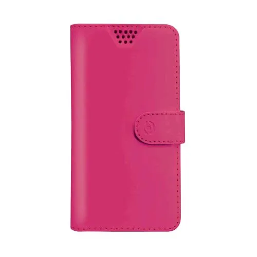 Celly Wally Unica Custodia Universale Ad Agenda in Similpelle 5.5" - 6.0" Fucsia