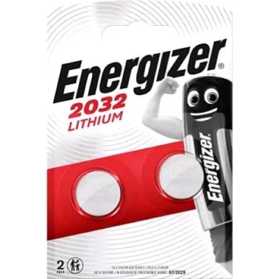 Energizer CR2032 Lithium Batterie a Bottone Conf 2 Pz.