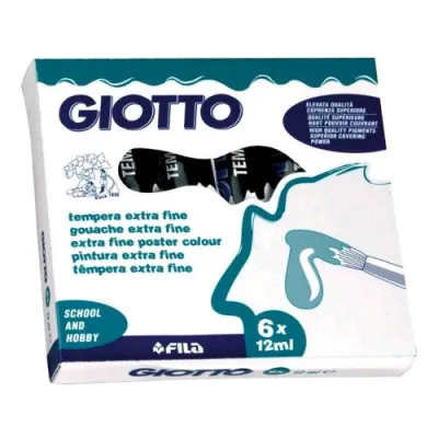 Giotto Tempera Tubo da 12 ml Blu Oltremare Conf 6 Pz.