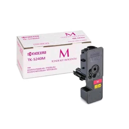 Kyocera TK-5240M TONER MAGENTA PER ECOSYS M5026cdn M5026cdw M5526cdn M5526cdw 3.000 pagine