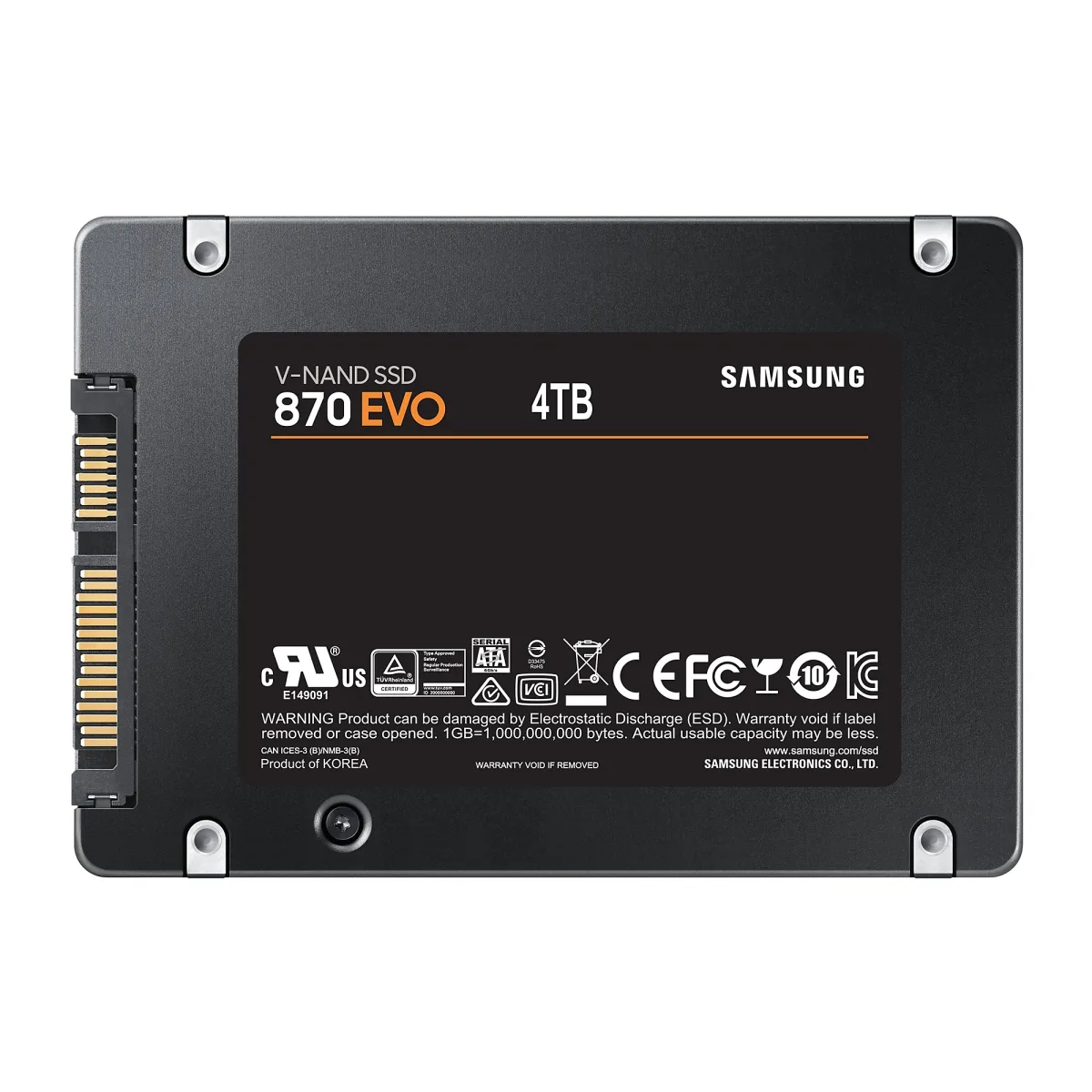 SSD 2,5 4TB SATA3 EVO 870 SAMSUNG R/W 560/530 MB/S 3D NAND