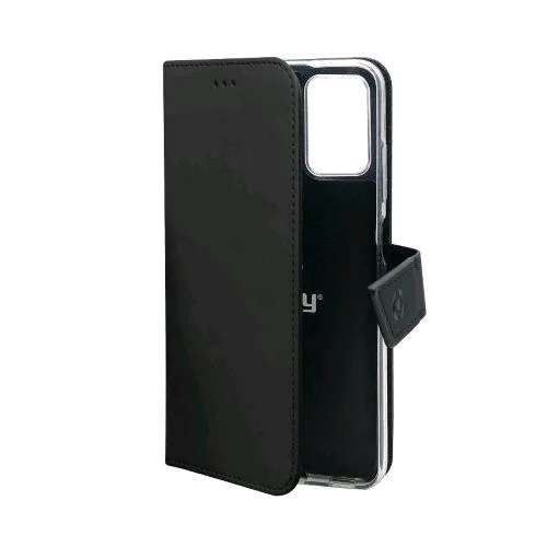 Celly Wally WALLY1027 Apple iPHONE 14 Pro Max Custodia a Portafoglio con Chiusuta Orizzontale con Flap e Taschine Interne Portadocumenti Business Card Carte di Credito Nero