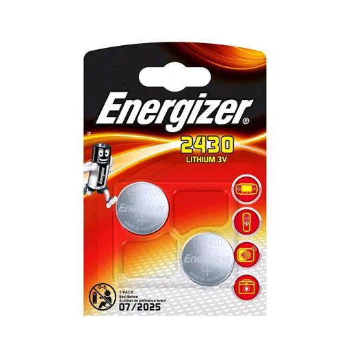 Energizer CR2430 Batteria a Bottone al Litio Conf. 2 Pz.