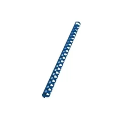 Fellowes Dorso a Spirale in Plastica Passo 14.28 mm 21 Anelli da 6 mm A4 Rilegatura Min. 2 Max 20 Fogli Col. Blu Conf 100 Pz.