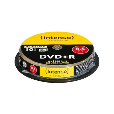 Intenso 4381142 Disco Vergine DVD+R 8.5GB 8X Printable 10pz