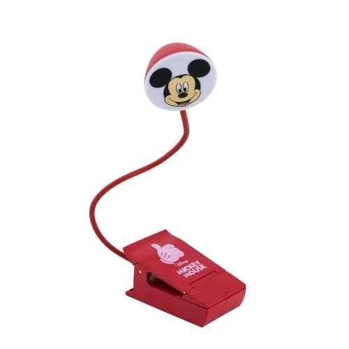 Paladone PP10428DSC Luce di Lettura Topolino Mickey Disney o Luce Portatile per Viaggi Rosso