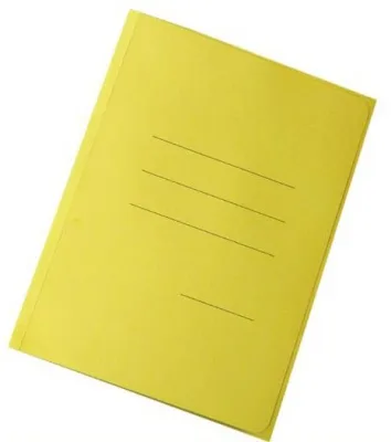 Blasetti Rubino Cartella a 3 Lembi in Cartoncino 250X335MM A4 Col. Giallo Conf 50 Pz.