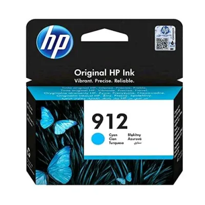 HP 912 3YL77AE Cartucca Originale Ciano 315 Pagine Compatibile con Stampanti a Getto di Inchiostro Officejet Pro Serie 8010 e 8020
