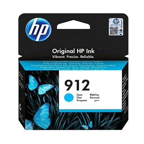 HP 912 3YL77AE Cartucca Originale Ciano 315 Pagine Compatibile con Stampanti a Getto di Inchiostro Officejet Pro Serie 8010 e 8020