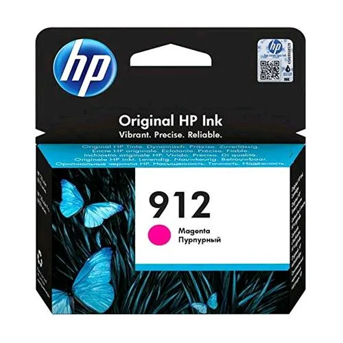 HP 912 3YL78AE Cartucca Originale Magenta 315 Pagine Compatibile con Stampanti a Getto di Inchiostro Officejet Pro Serie 8010 e 8020