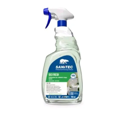 Sanitec Deo Fresh Muschio Bianco Deodorante per Ambienti Spray Flacone da 750 ml Conf 6 Pz.