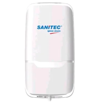 Sanitec Dispenser Automatico Elettronico a Batteria per Sapone Liquido 235X120X110 mm Bianco