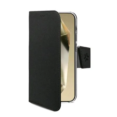 Celly Galaxy S25 Edge Wally Case Custodia a Portafoglio Nero