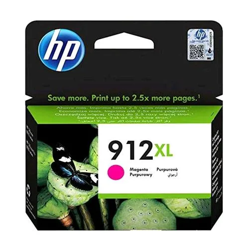 HP 912XL 3YL82AE Cartuccia Originale Magenta 825 Pagine Compatibile con Stampanti a Getto di Inchiostro Officejet Pro Serie 8010 e 8020