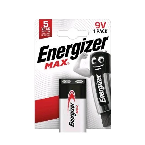 Energizer Max Batteria 9V Alkalina