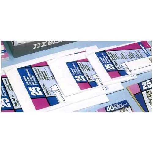 Blasetti Buste di Carta a Sacco con Strip 190X260 mm 80 g Col. Bianco Conf 25 Pz.