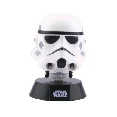 4Side Paladone PP6294SWN Lampada LED da Tavolo Star Wars Stormtrooper Icon Light Bianco Nero