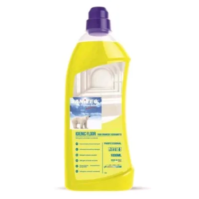 Sanitec Igienic Floor Detersivo per Pavimenti Fiori di Arancio e Bergamotto Flacone da 750ml Conf 6 Pz.