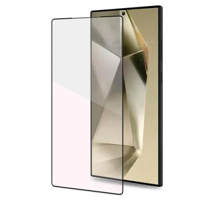 Celly Galaxy S25 Ultra 5G Full Glass Proteggi Schermo Trasparente in Vetro Temperato con Bordi Neri