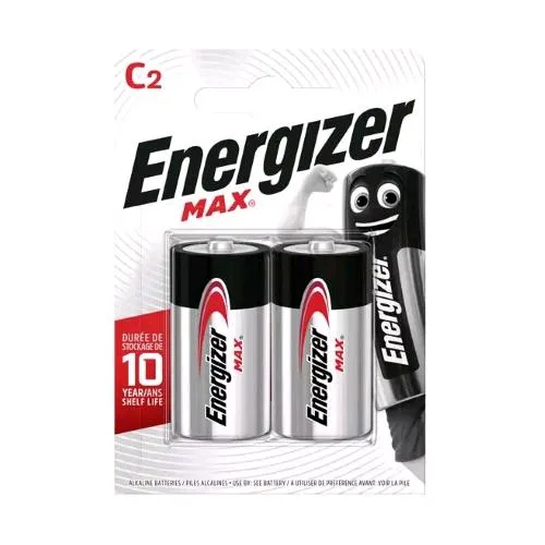Energizer Max Batteria Mezza Torcia C Alkalina 1.5V Conf. 2 pz