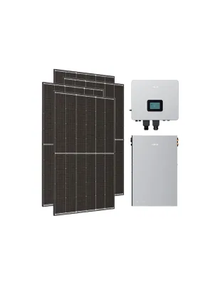 Kit fotovoltaico monofase 4500W inverter 3.6kW Nahui LV batteria al litio 5KWh