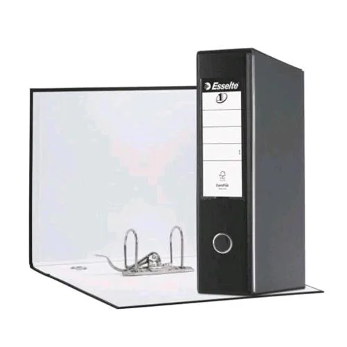 Esselte Eurofile G55 Registratore Formato Protocollo 230X330X80 mm Col. Nero Conf 6 Pz.