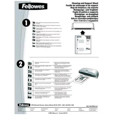 Fellowes Fogli Pulizia x Plastificatrice A4 Conf 10 Pz.