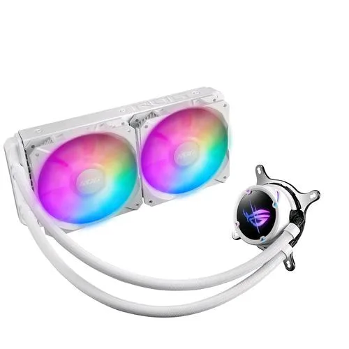 ASUS Rog Strix LC II 240 ARGB Radiator White Edition 2 Ventole 120mm Aura Lga 1700-1200-1150-AM4