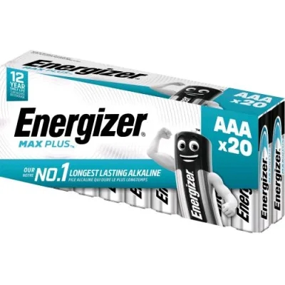 Energizer Max Plus Batteria Alkalina Mini Stilo AAA 1.5 V Conf 20 Pz.