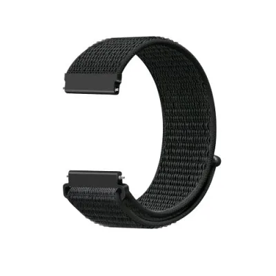 Celly Watchband Universal Cinturino Sportivo Universale per Tutti gli Smartwatch (No Apple Watch) 20mm Chiusura in Velcro Nero