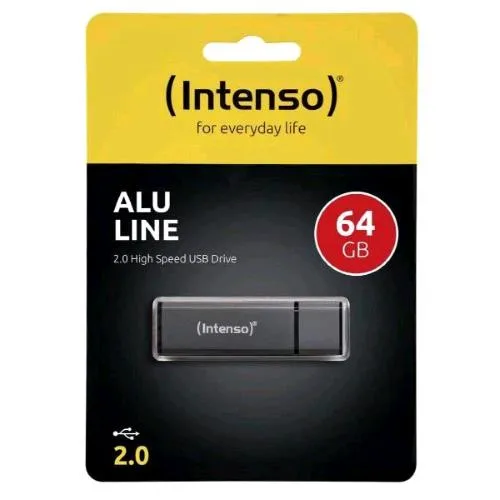 Intenso Alu Line Chiavetta 64GB USB-A 2.0 in Alluminio Antracite