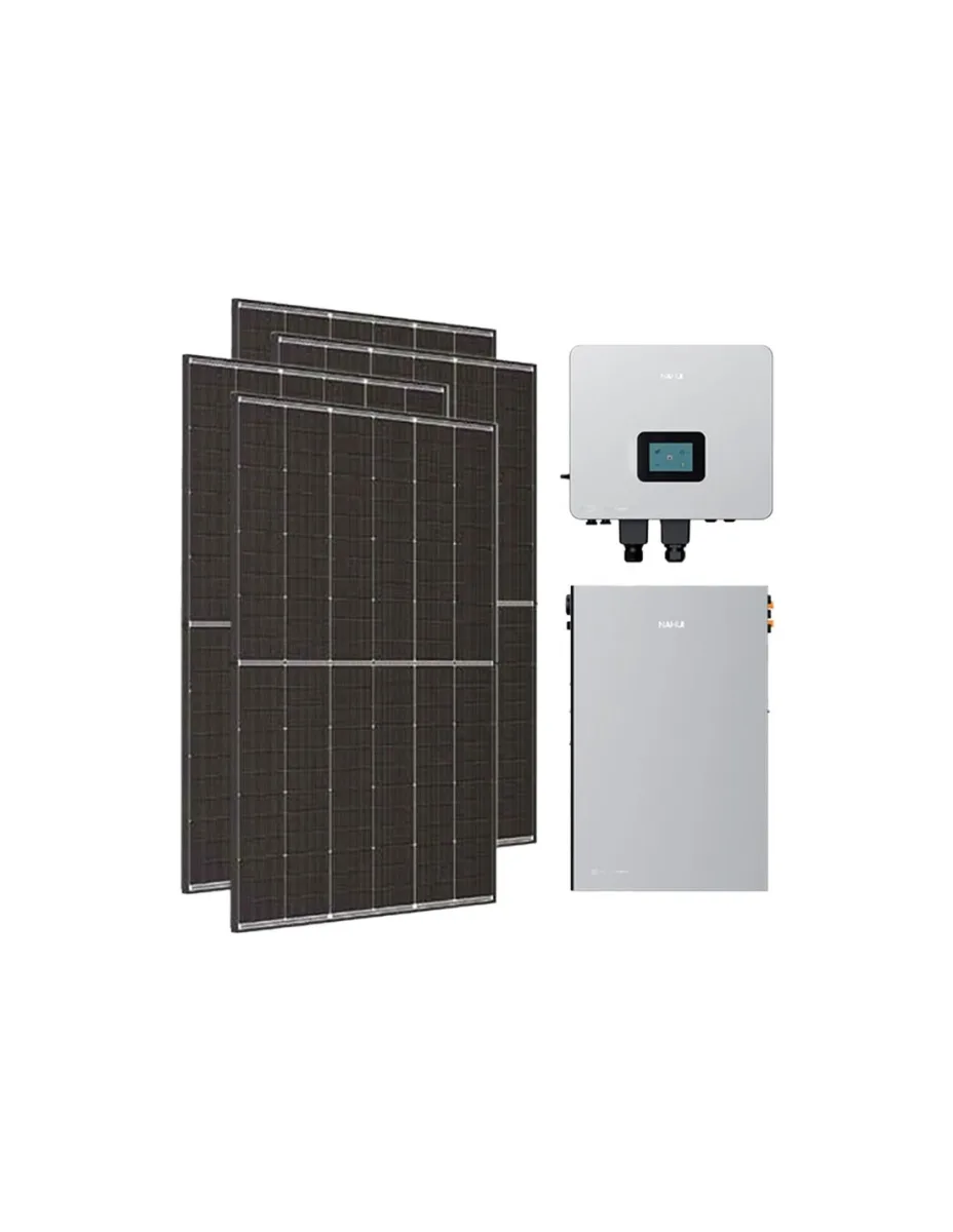 Kit fotovoltaico monofase 5400W inverter 5kW Nahui LV batteria al litio 5KWh