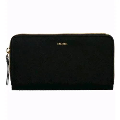 DBRAMANTE 1928 la Purse Portafoglio in Pelle 24 cm 8 Scomparti Nero