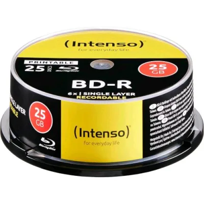 Intenso BD-R Blu-Ray 25GB Stampabile Conf 25 Pz.