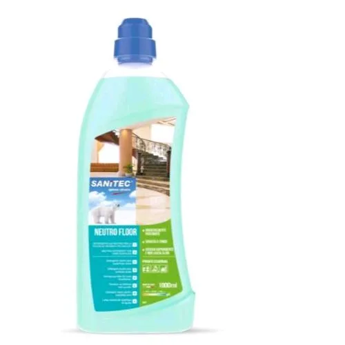 Sanitec Neutro Floor Detersivo per Pavimenti a PH Neutro Flacone da 1000ml Conf 6 Pz.