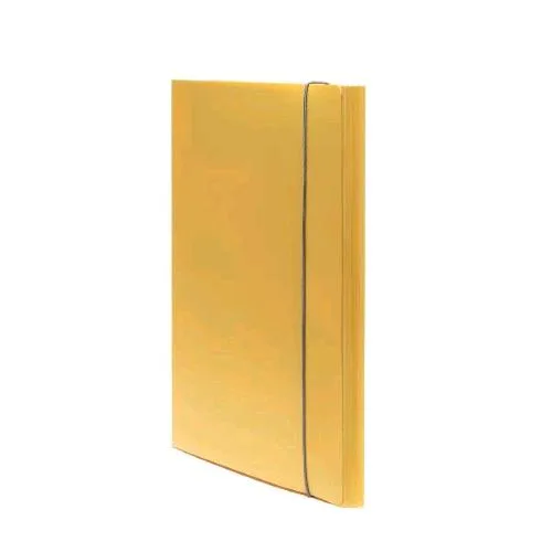 Fellowes Holos Cartella 3 Lembi in Polipropilene Riciclato 350X250X10 mm A4 con Elastico Giallo