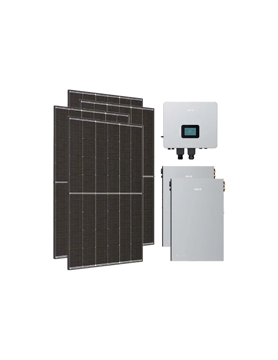 Kit fotovoltaico monofase 5400W inverter 5kW Nahui LV batteria al litio 10KWh