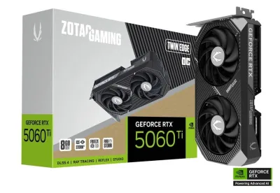 Zotac Geforce RTX 5060 Ti Twin Edge Oc 8GB GDDR7 DLSS4 Dual Fan PCI Ex 5.0 16X 1 x HDMI 3 x Displayport