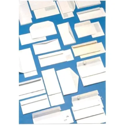 Blasetti Buste di Carta con Finestra e Strip 160X230 mm 90 g Bianco Conf 500 Pz.